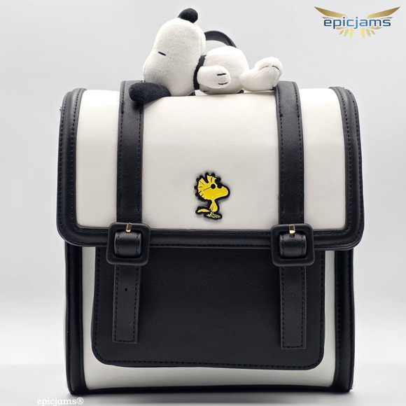 Peanuts Snoopy and Woodstock Buckle Mini Backpack - Picture 1 of 6